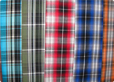 Пряжа ткани корд тканья шотландки домашняя покрасила хлопко-бумажная ткань 100-120gsm