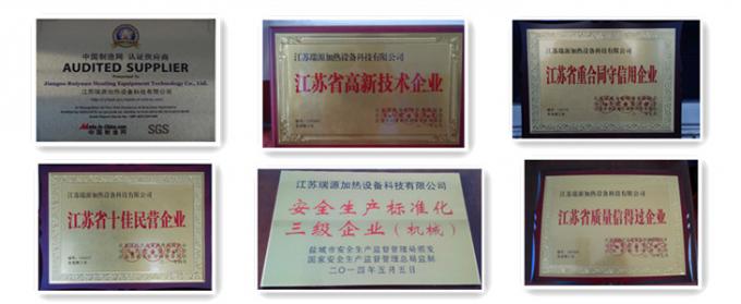 промышленный электрический горизонтальный термальный подогреватель масла для сертификатов Цзянсу химической промышленности ruiyuian