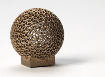Печатание алюминия DMLS 3D для формы сферы, золотистый гальванизировать